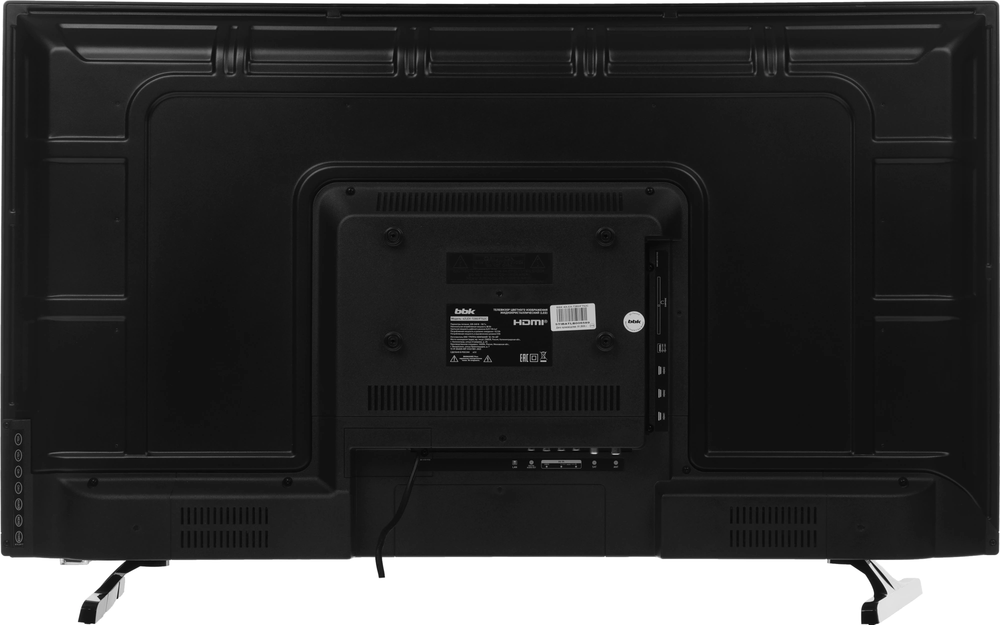 Телевизор LED BBK 42" 42LEX-7280/FTS2C Яндекс.ТВ черный FULL HD 60Hz DVB-T2 DVB-C DVB-S2 USB WiFi Smart TV