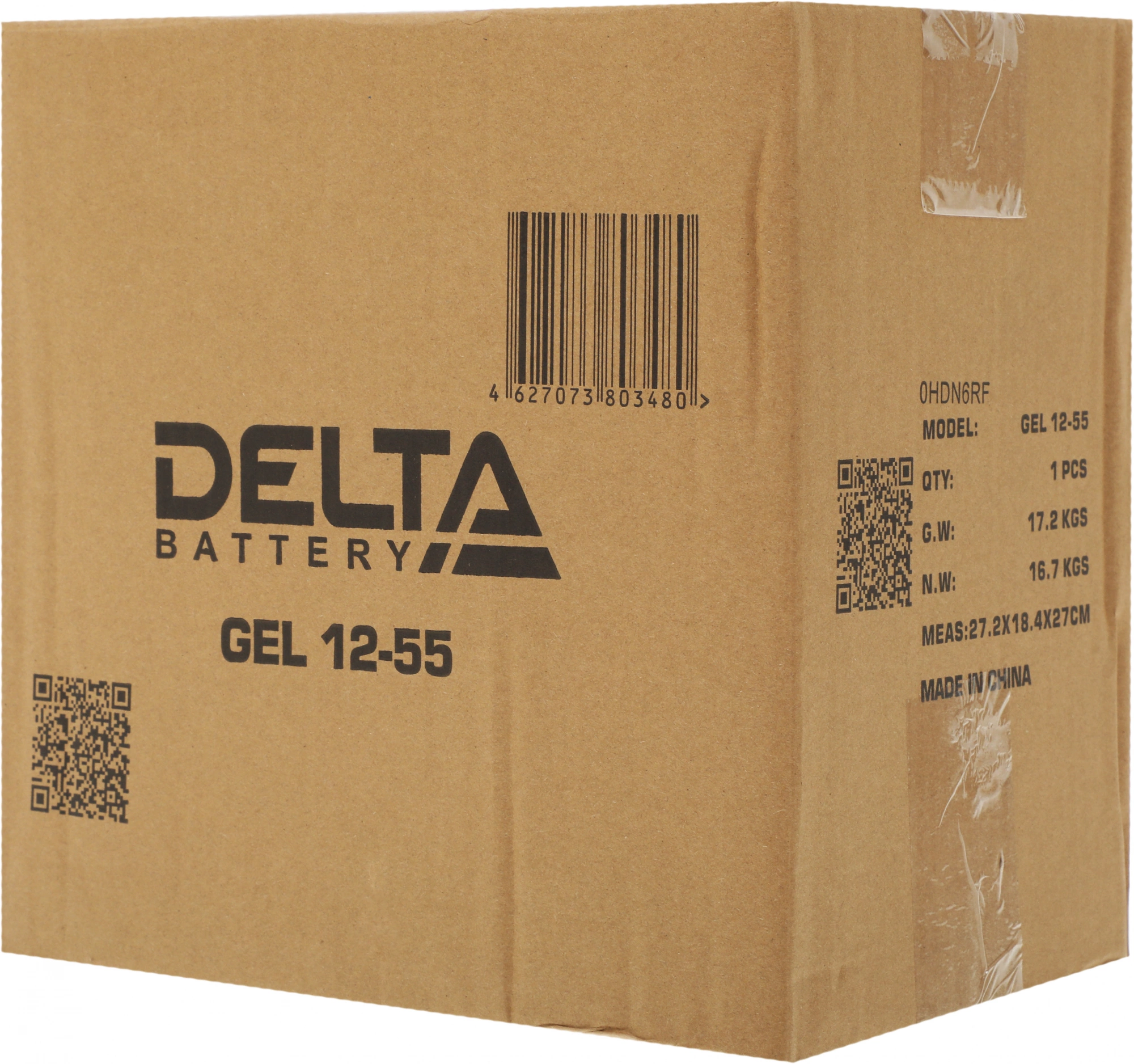 Батарея для ИБП Delta GEL 12-55 12В 55Ач