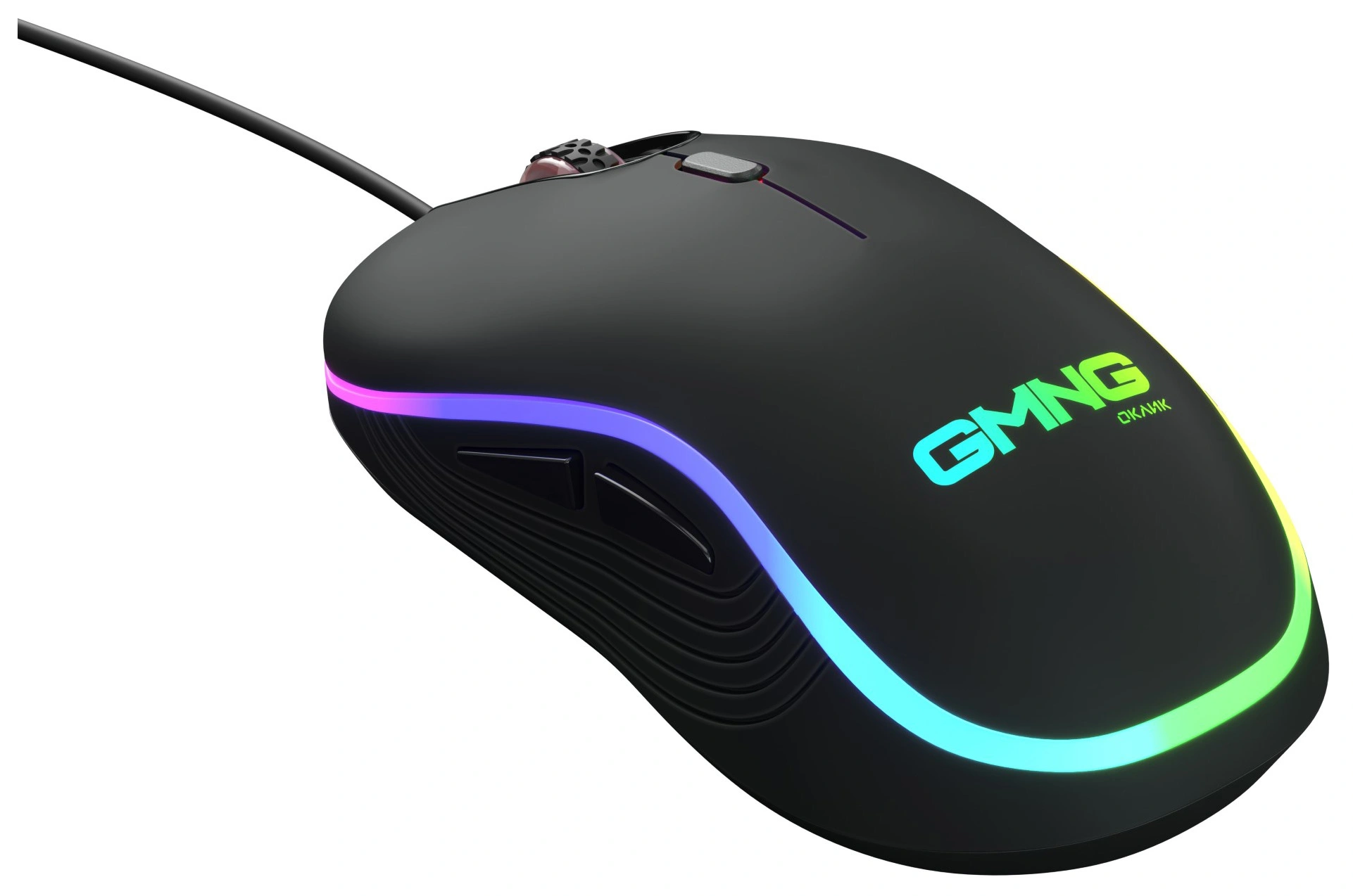 Мышь Оклик 723GM черный оптическая 3200dpi USB 6but (1533533)