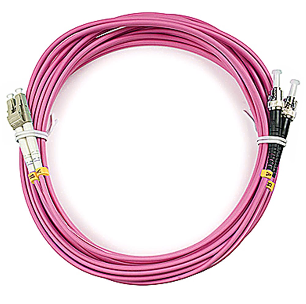 Cabeus FOP-50-OM4-LC-ST-25m - Шнур оптический duplex LC-ST 50/125 mm OM4 25м LSZH