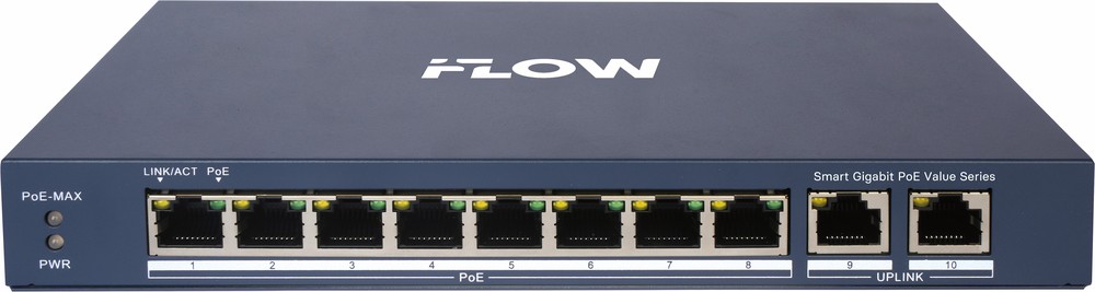 F-SW-EM610POE-VM/L - настраиваемый коммутатор Value СЕРИЯ (1000М PoE)  Смарт-управляемый, iFLOW