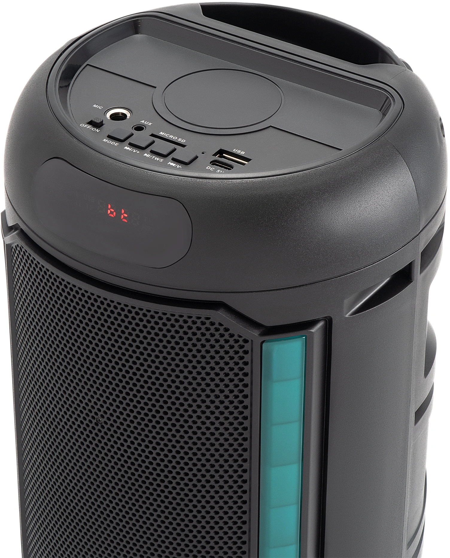Минисистема Hyundai H-MC1221 черный 15Вт FM USB BT SD/MMC