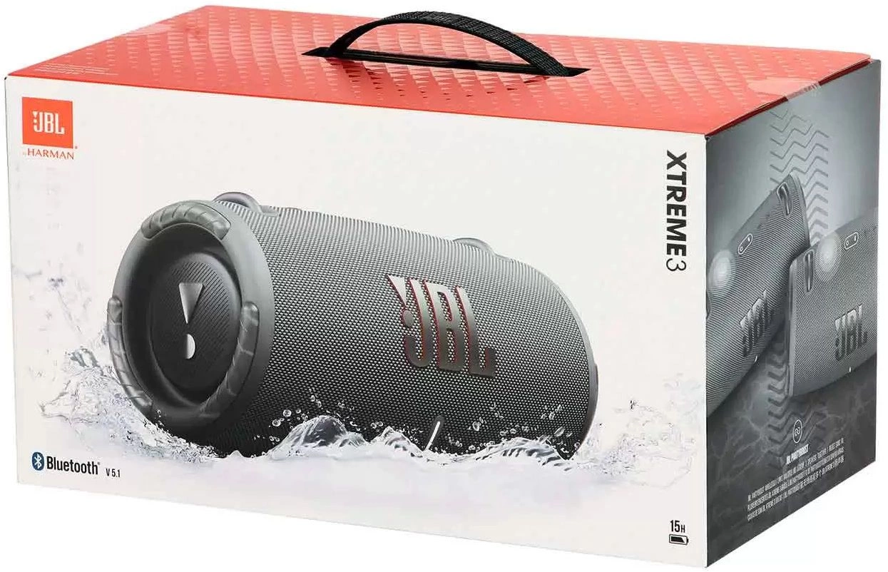 Колонка порт. JBL Xtreme 3 серый 100W 4.0 BT/USB 15м 5000mAh (JBLXTREME3GR(EU/CN))