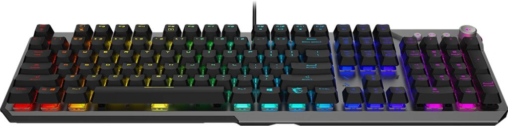 Клавиатура MSI 600 Silent механическая серый/черный USB Multimedia for gamer LED (подставка для запястий) (S11-04RU256-CLA)