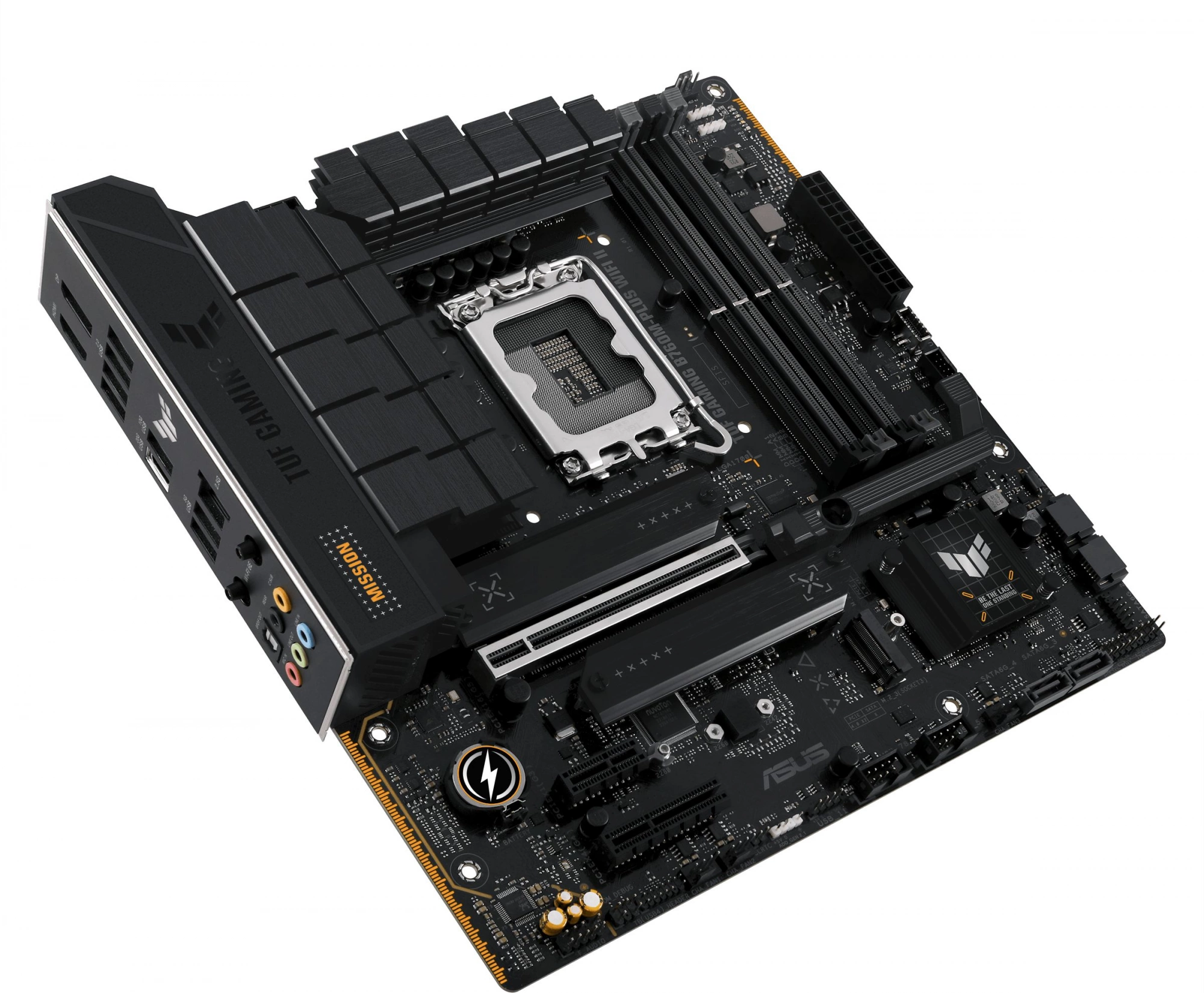 Материнская плата Asus TUF GAMING B760M-PLUS WIFI II Soc-1700 Intel B760 4xDDR5 mATX AC`97 8ch(7.1) 2.5Gg RAID+HDMI+DP