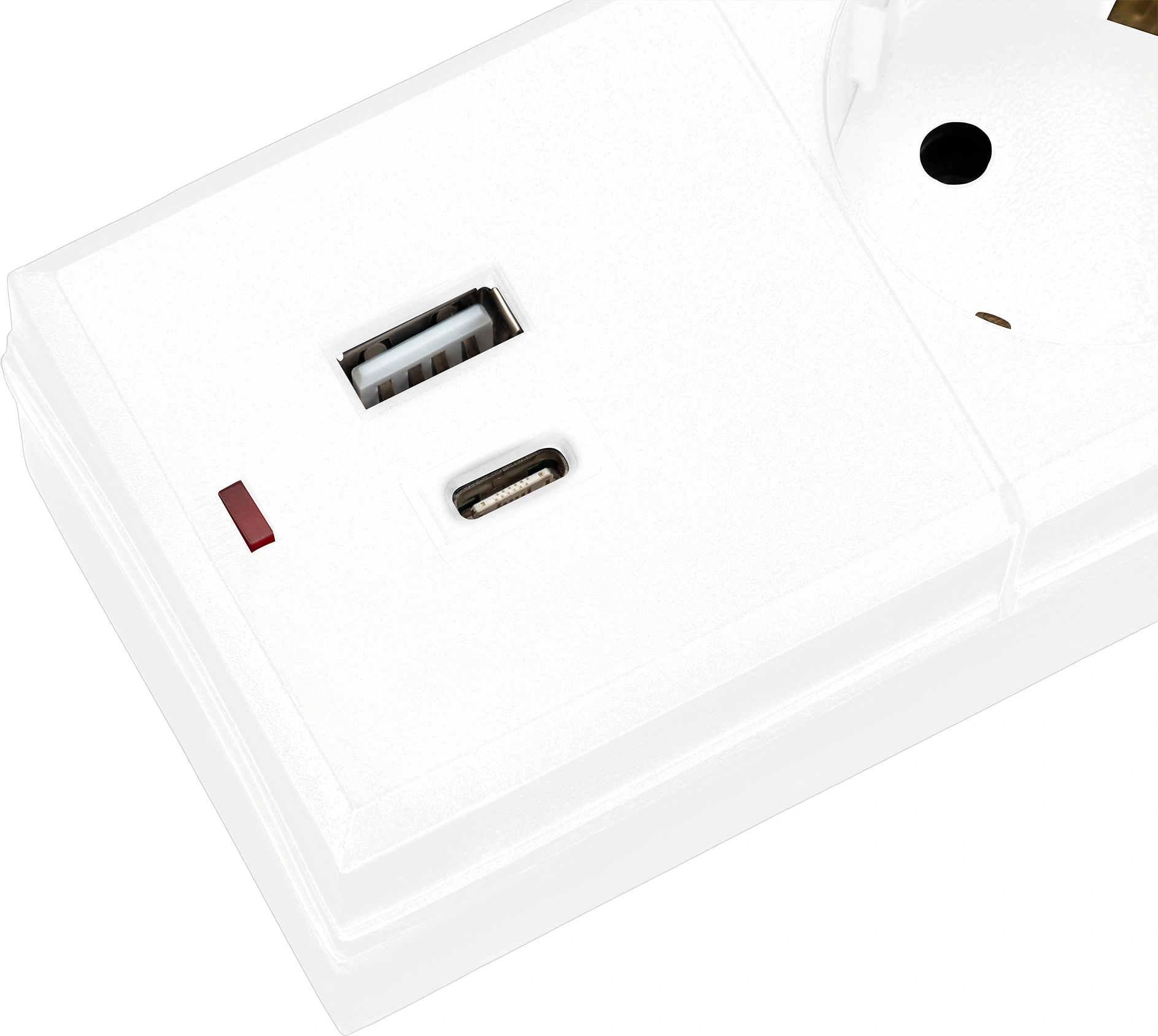 Сетевой фильтр Buro BU-SP5_USB_2A-W 5м (6 розеток) белый (коробка)