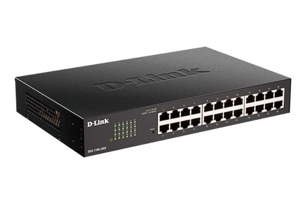 DGS-1100-24V2/A2A Настраиваемый L2 коммутатор c 24 портами 10/100/1000Base-T