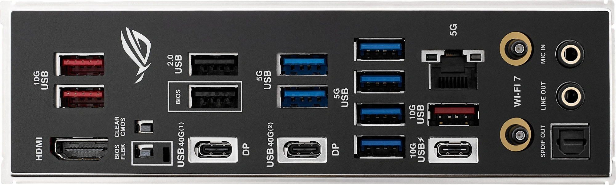 Материнская плата Asus ROG STRIX X870E-H GAMING WIFI7 Socket AM5 AMD X870E 4xDDR5 ATX AC`97 8ch(7.1) 5Gigabit RAID+HDMI
