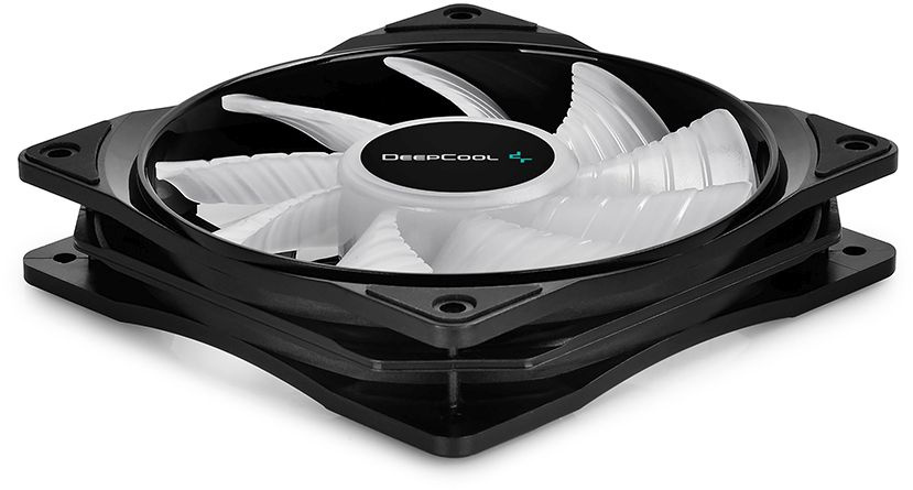 Вентилятор для корпуса Deepcool CF 120 ARGB 120х120x25 черный 4-pin 27дБ (DP-FA-RGB-CF120-1) Ret