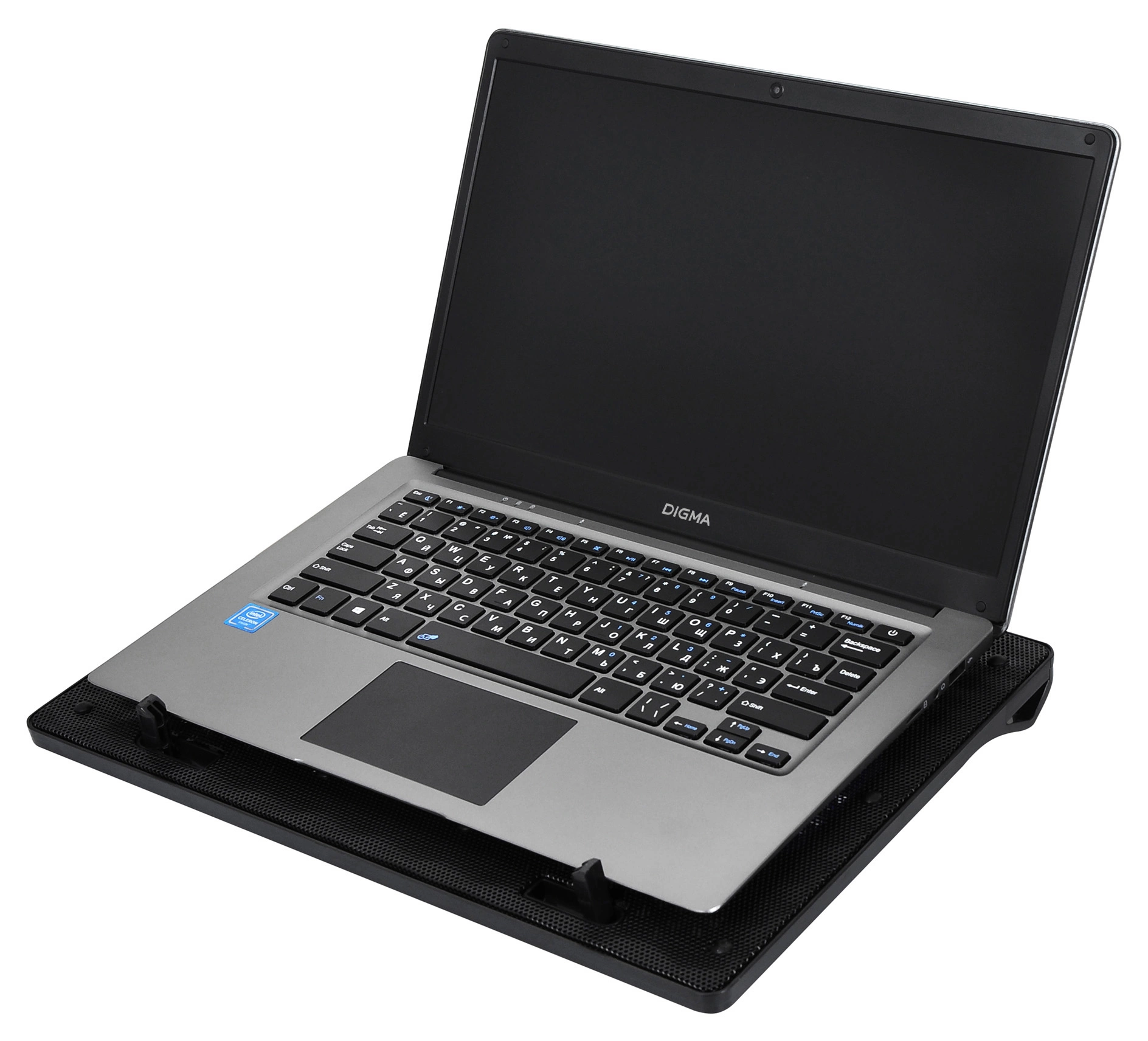 Подставка для ноутбука Digma D-NCP156-2 15.6"360x260x27мм 2xUSB 2x 120ммFAN 650г черный