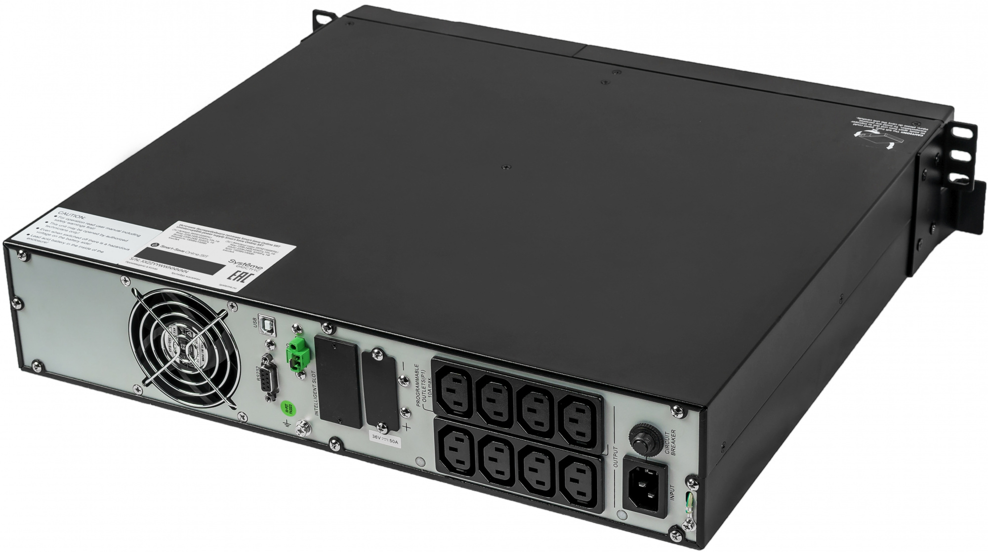 Источник бесперебойного питания Systeme Electriс SRT SRTSE1500RTXLI 1500Вт 1500ВА черный