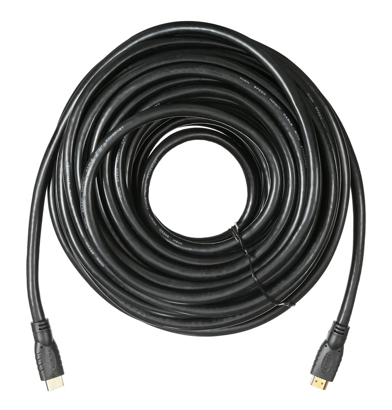Кабель аудио-видео Buro HDMI 2.0 HDMI (m)/HDMI (m) 20м. позолоч.конт. черный (BHP HDMI 2.0-20)