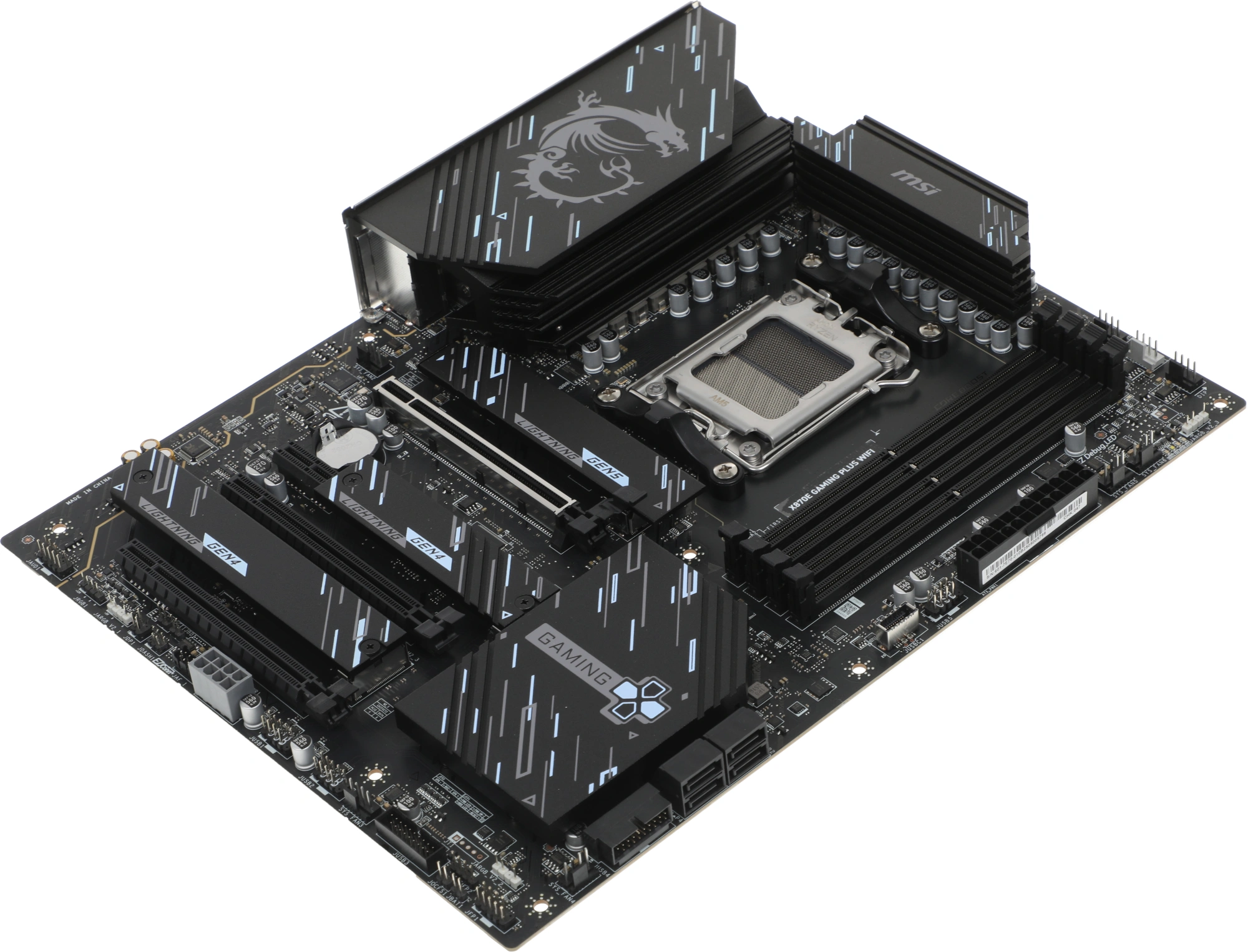 Материнская плата MSI X870E GAMING PLUS WIFI Socket AM5 AMD X870E ATX AC`97 8ch(7.1) 5Gigabit RAID+HDMI