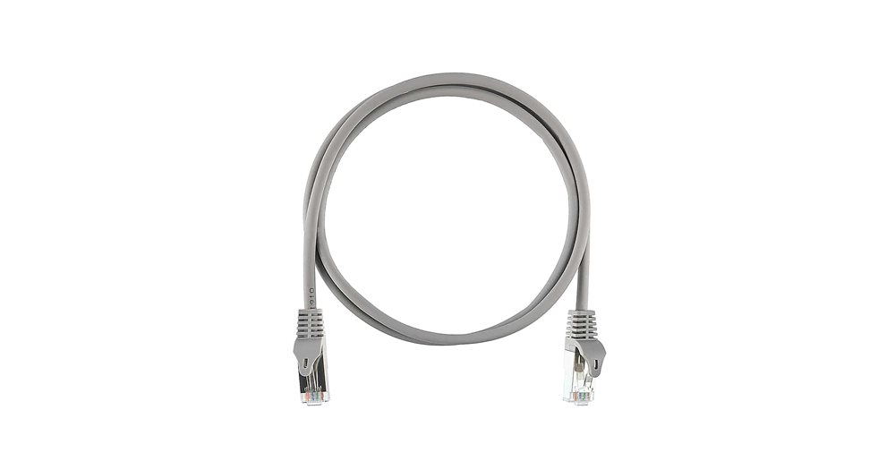 NMC-PC4SD55B-ES-003-C-GY - Коммутационный шнур, экранированный, категории 5e, LSZH, 0,3 м