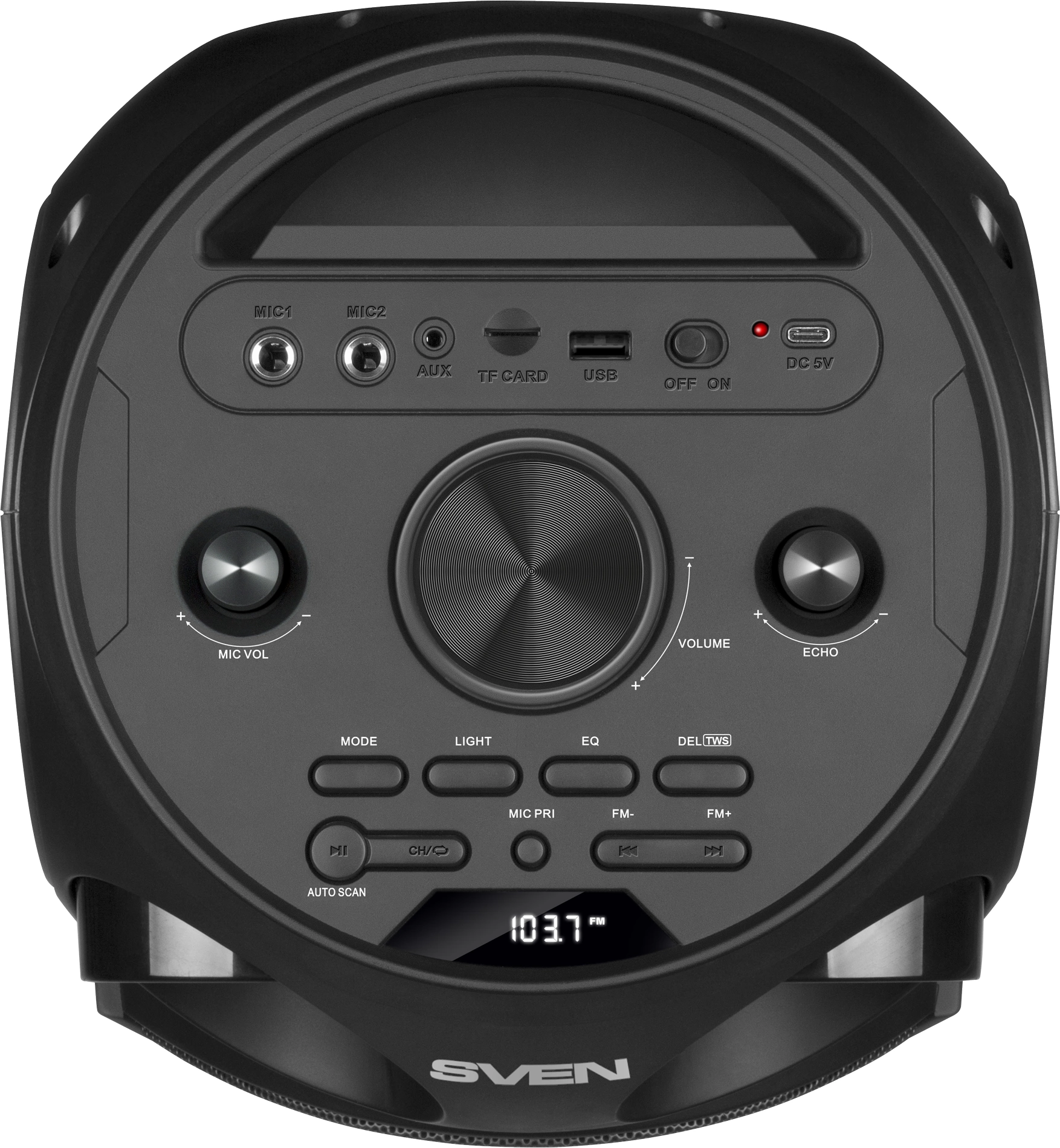 Колонка порт. Sven AC PS-750 черный 80W 1.0 BT/3.5Jack 10м 4400mAh (АС PS-750)
