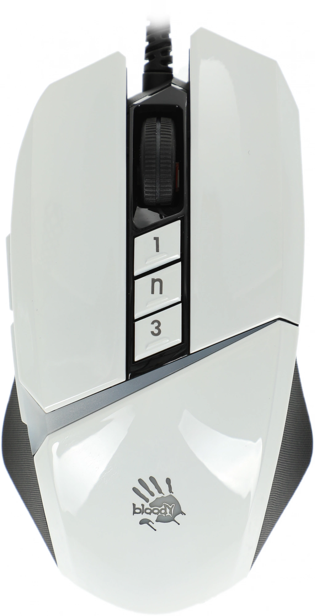 Мышь A4Tech Bloody W60 Max белый оптическая 10000dpi USB 10but (W60 MAX (PANDA WHITE))