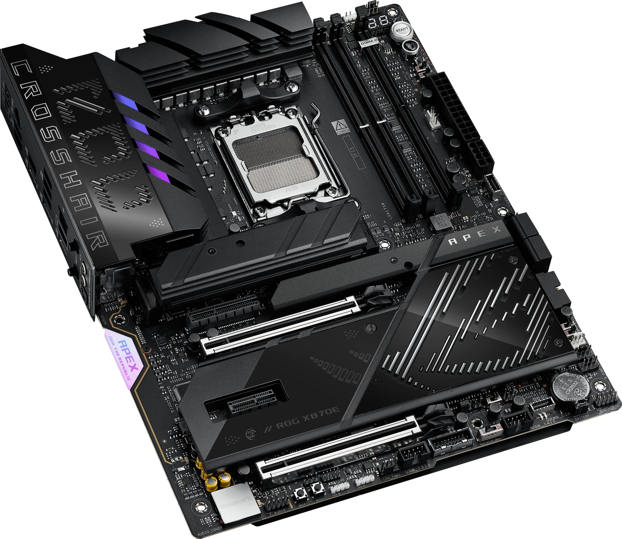 Материнская плата Asus ROG CROSSHAIR X870E APEX Socket AM5 AMD X870E 2xDDR5 ATX AC`97 8ch(7.1) 5Gigabit RAID