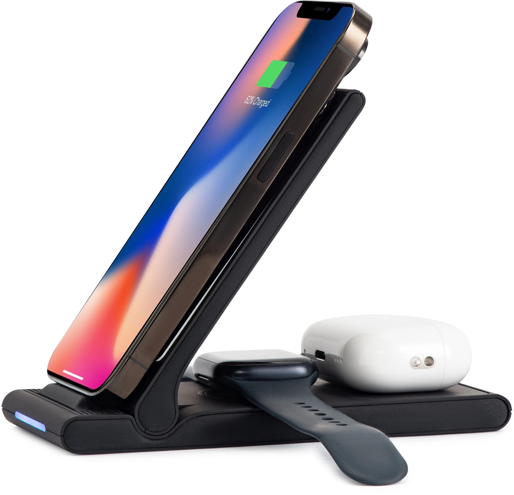 Беспроводное зар./устр. Buro CWC-QC5 15W 3A (QI) USB-C универсальное черный (CWC-QC5A15BK)