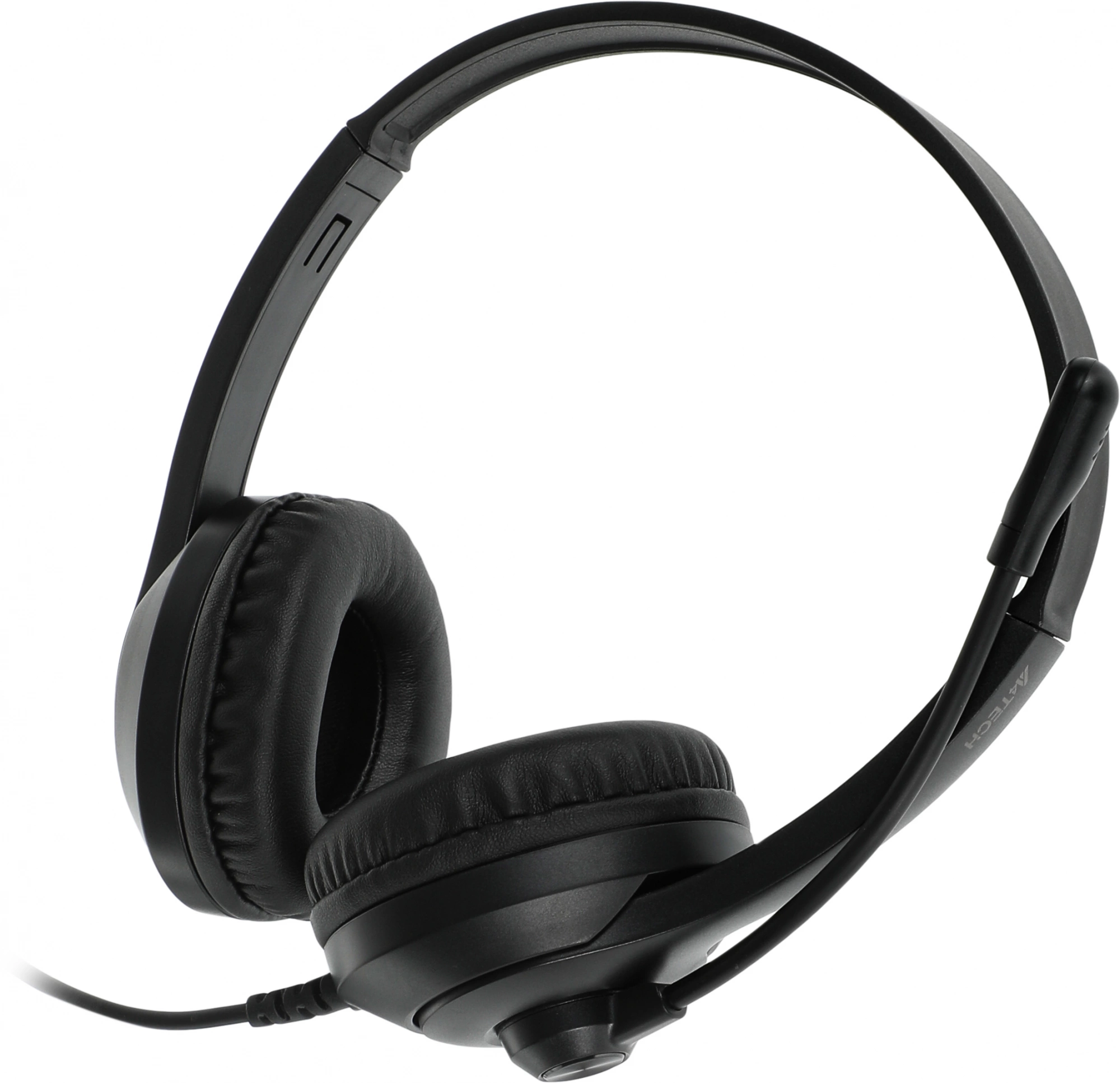 Наушники с микрофоном A4Tech Fstyler FH100U черный 2м накладные USB оголовье (FH100U (STONE BLACK))