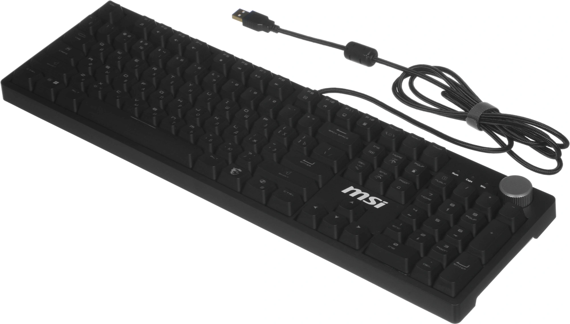 Клавиатура MSI GK320 механическая черный USB Multimedia for gamer LED (S11-04RU259-HH9) кабель 1.6м
