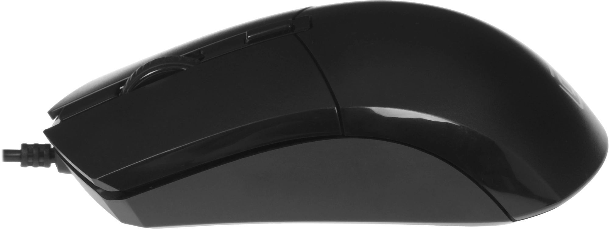 Мышь Оклик 207M черный оптическая 2400dpi USB 4but (1474598)