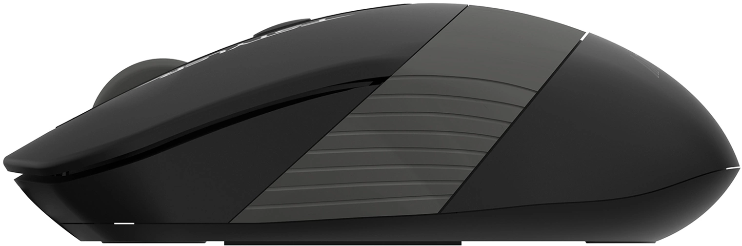 Мышь A4Tech Fstyler FG10S черный/серый оптическая 2000dpi silent беспров. USB для ноутбука 4but (FG10S GREY)