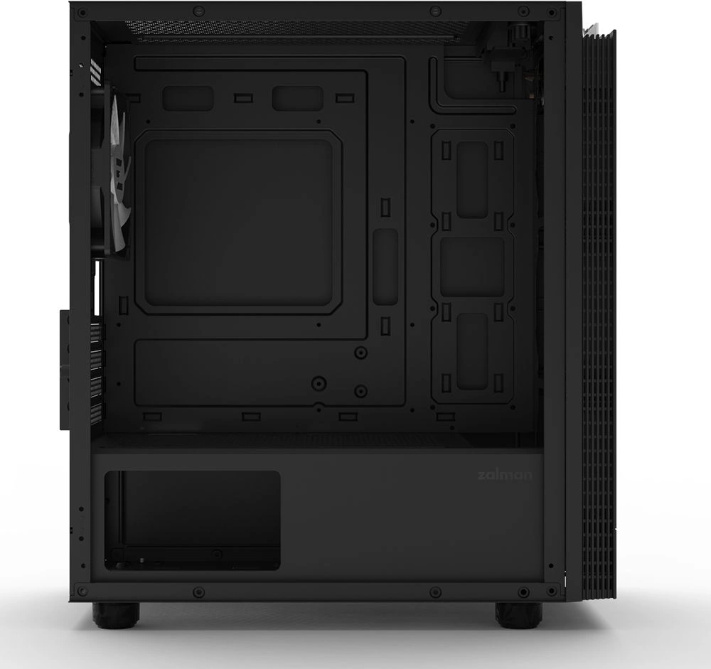 Корпус Zalman ZM-T4 Plus черный без БП mATX 6x120mm 1x140mm 1xUSB2.0 2xUSB3.0 audio bott PSU