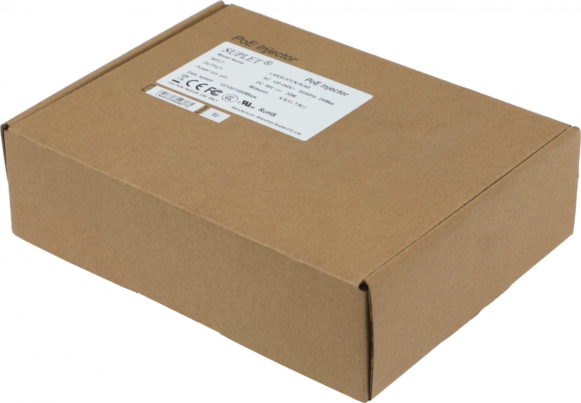 Инжектор POE Hikvision LAS30-57CN-RJ45