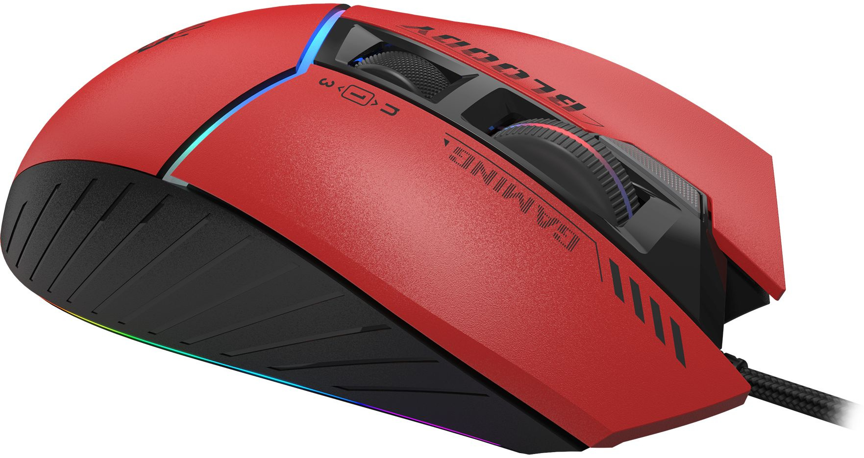 Мышь A4Tech Bloody W95 Max Sports красный/черный оптическая 12000dpi USB 10but (W95 MAX SPORTS RED)