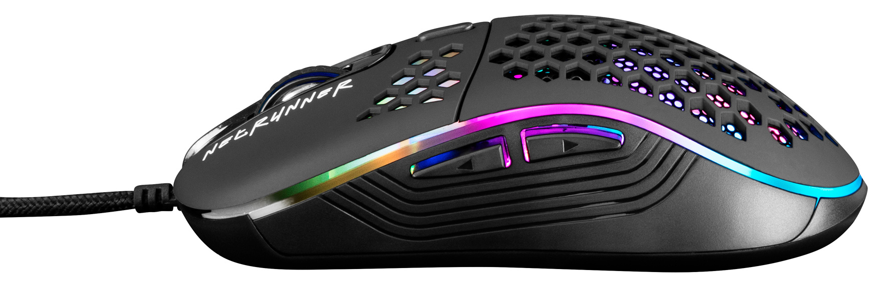 Мышь Оклик 713G NETRUNNER черный оптическая 3200dpi USB 6but (1465498)