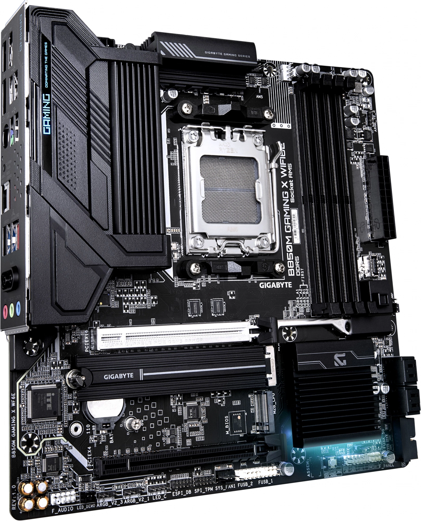 Материнская плата Gigabyte B850M GAMING X WIFI6E Socket AM5 AMD B850 4xDDR5 mATX AC`97 8ch(7.1) 2.5Gg RAID+HDMI+DP