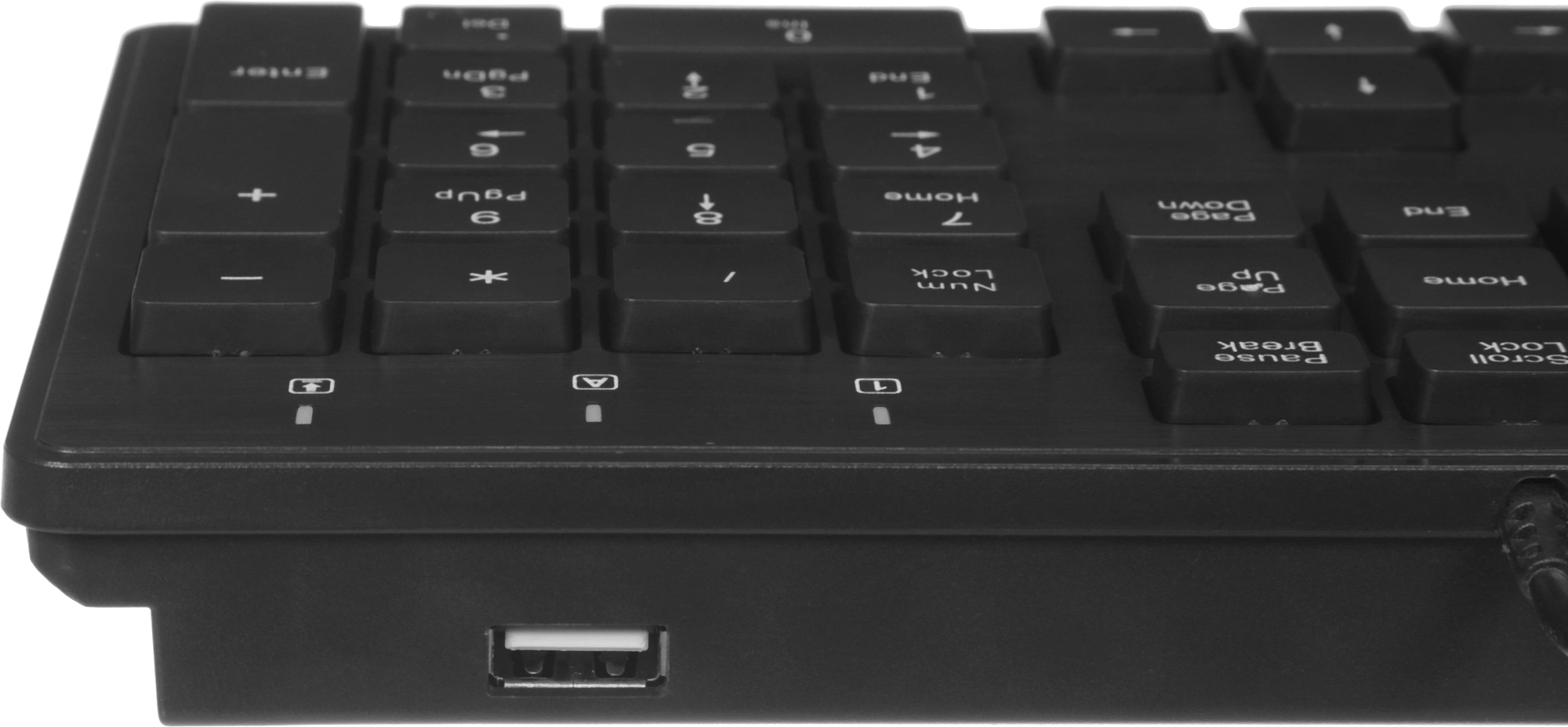 Клавиатура Оклик 520M2U черный/черный USB slim Multimedia