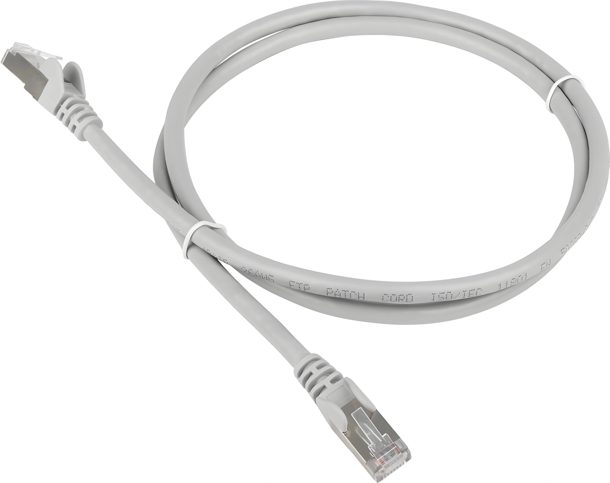 Патч-корд Lanmaster TWT-45-45-2.0/S-GY FTP RJ-45 вил.-вилка RJ-45 кат.5E 2м серый ПВХ (уп.:1шт)