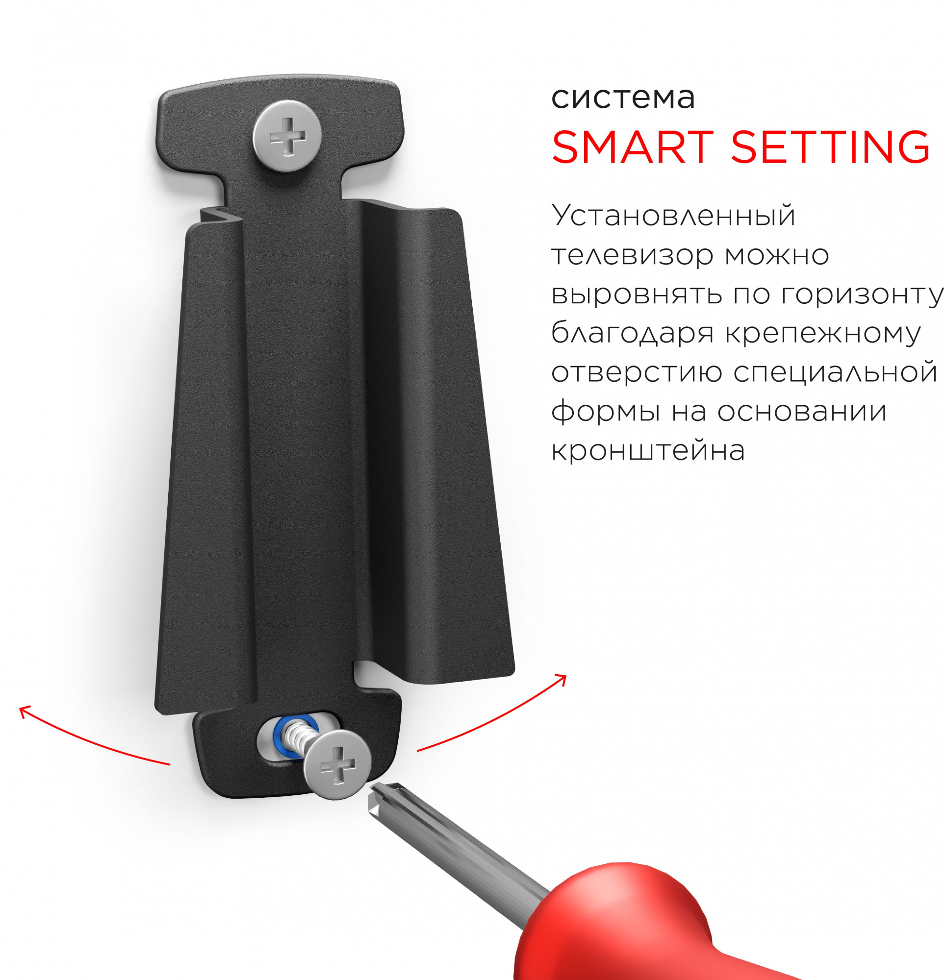 Кронштейн для телевизора Holder LCDS-5049 металлик 19"-50" макс.30кг настенный фиксированный