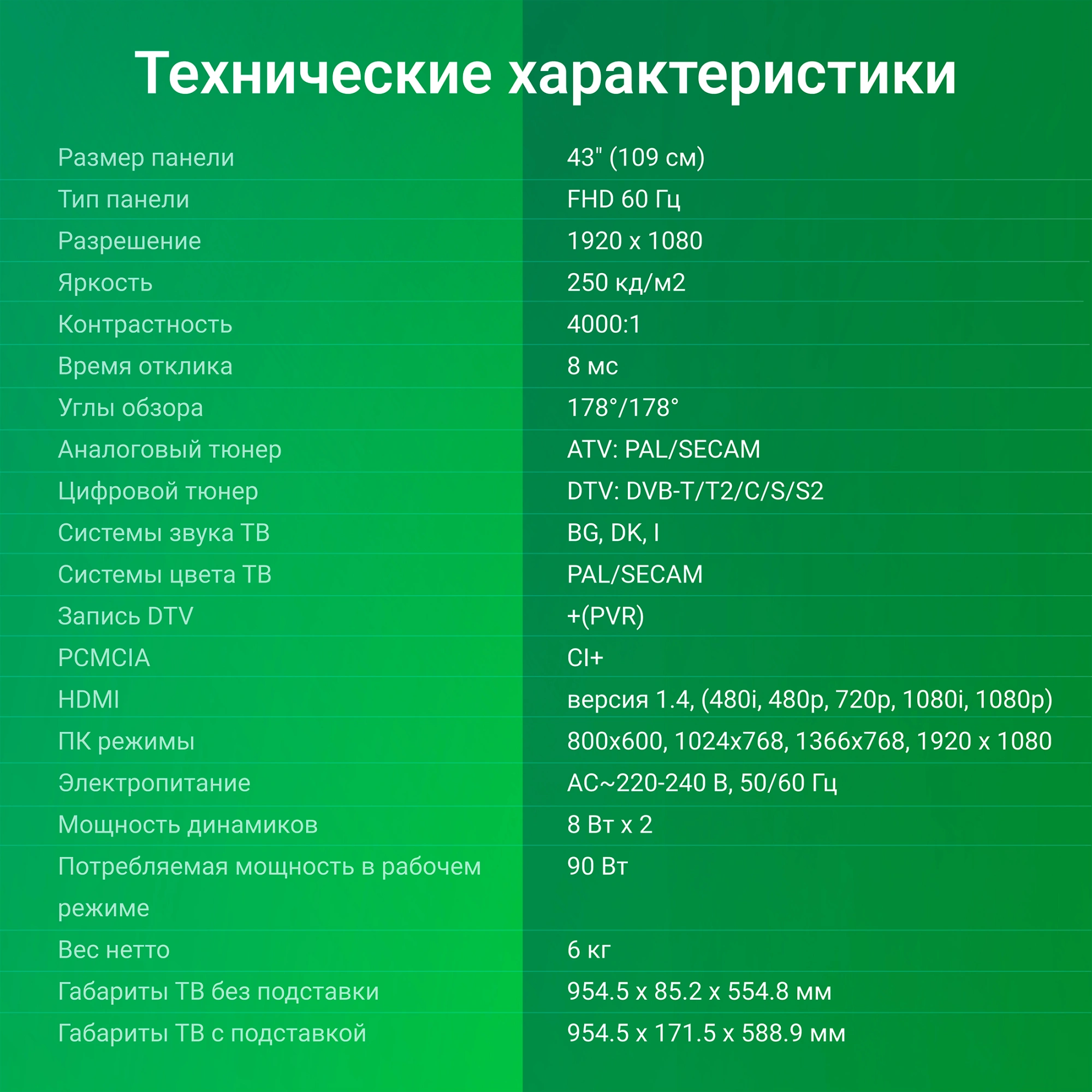 Телевизор LED Digma 43" DM-LED43SBB33 Яндекс.ТВ Frameless Metal черный FULL HD 60Hz DVB-T DVB-T2 DVB-C DVB-S DVB-S2 USB WiFi Smart TV