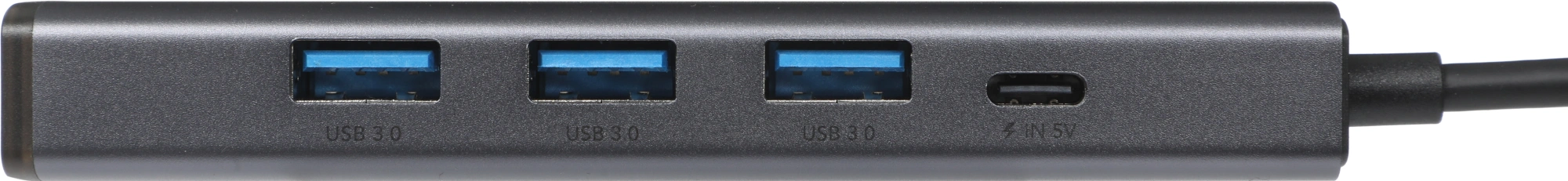 Разветвитель USB-C Cudy UH605 3порт. серый