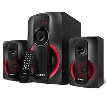 Колонки Sven MS-304 2.1 черный/красный 40Вт BT