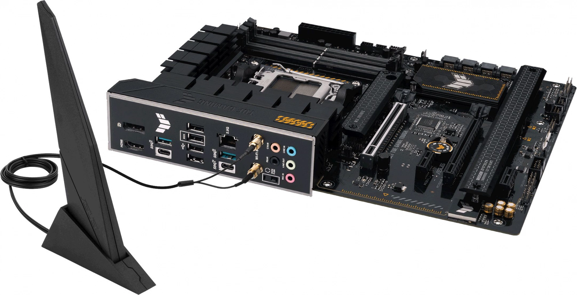 Материнская плата Asus TUF GAMING B650-PLUS WIFI Socket AM5 AMD B650 4xDDR5 ATX AC`97 8ch(7.1) 2.5Gg RAID+HDMI+DP