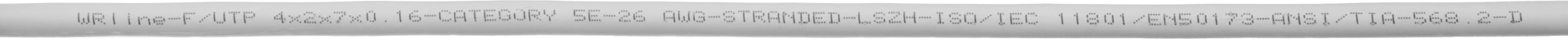 Патч-корд WRline WR-PC-RJ45-FTP-5E-7-GY FTP RJ-45 вил.-вилка RJ-45 кат.5E 7м серый LSZH