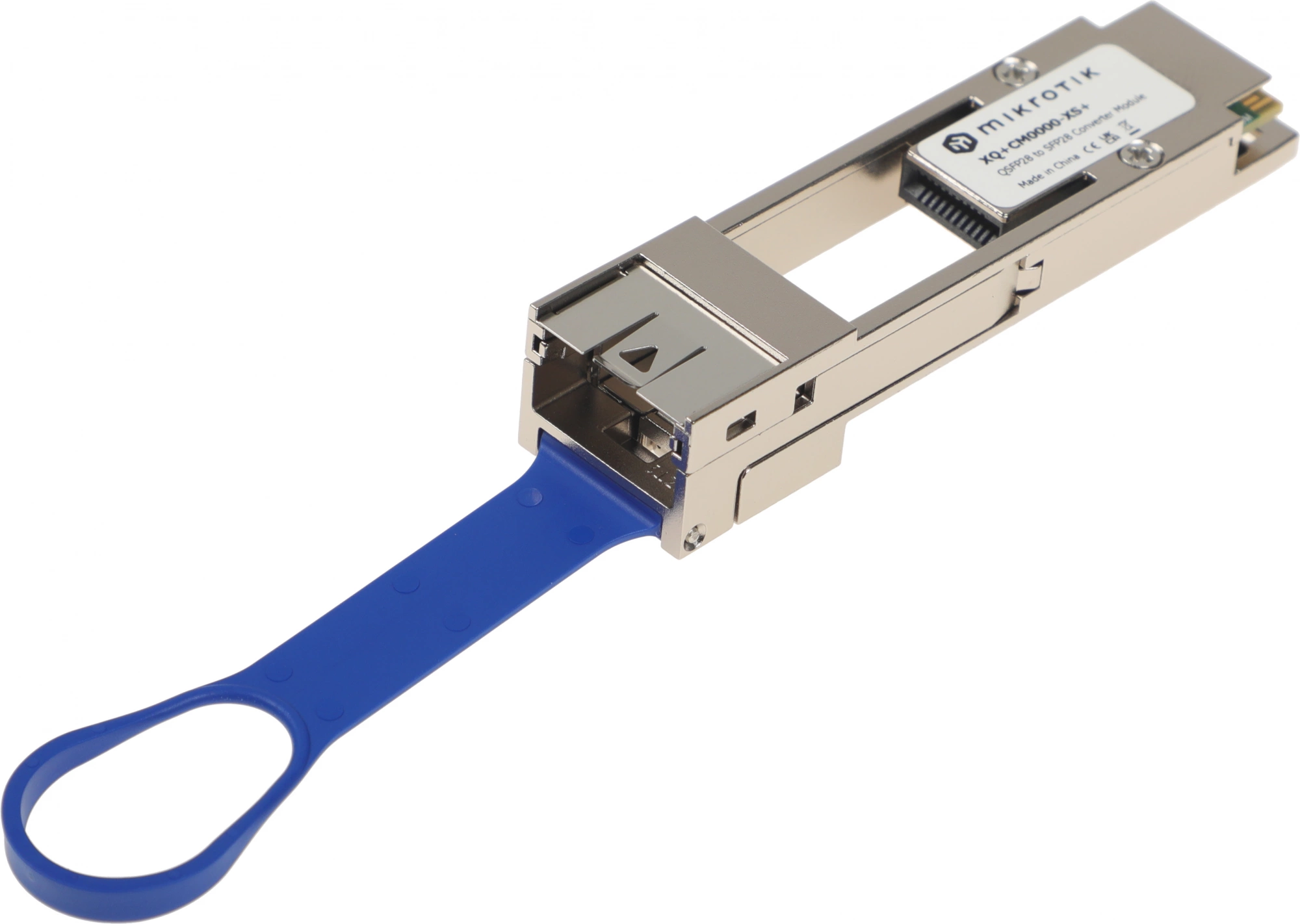Адаптер MikroTik XQ+CM0000-XS+ 0.01м серый QSFP28-SFP28