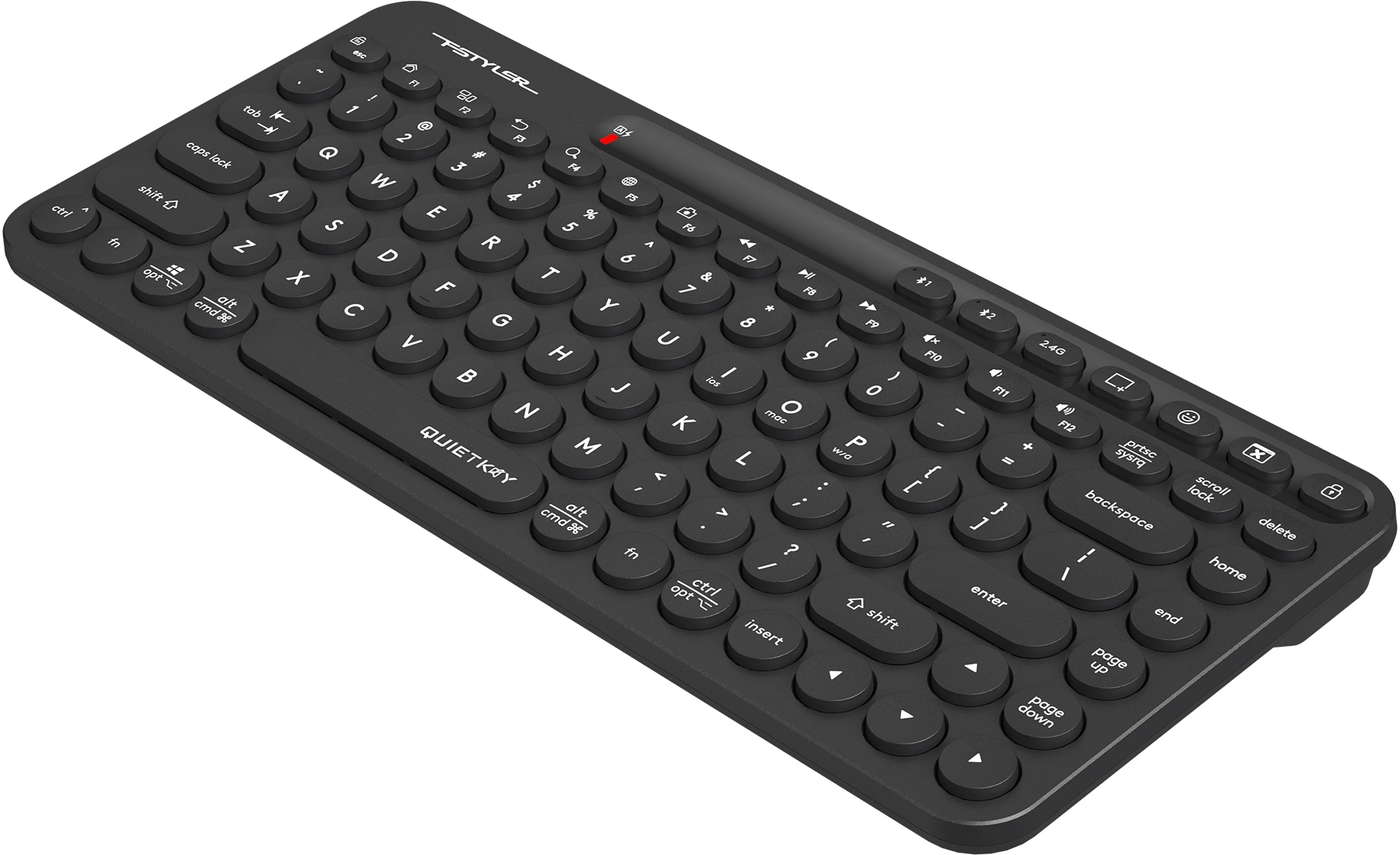 Клавиатура A4Tech FBK36C AS черный USB беспроводная BT/Radio slim Multimedia