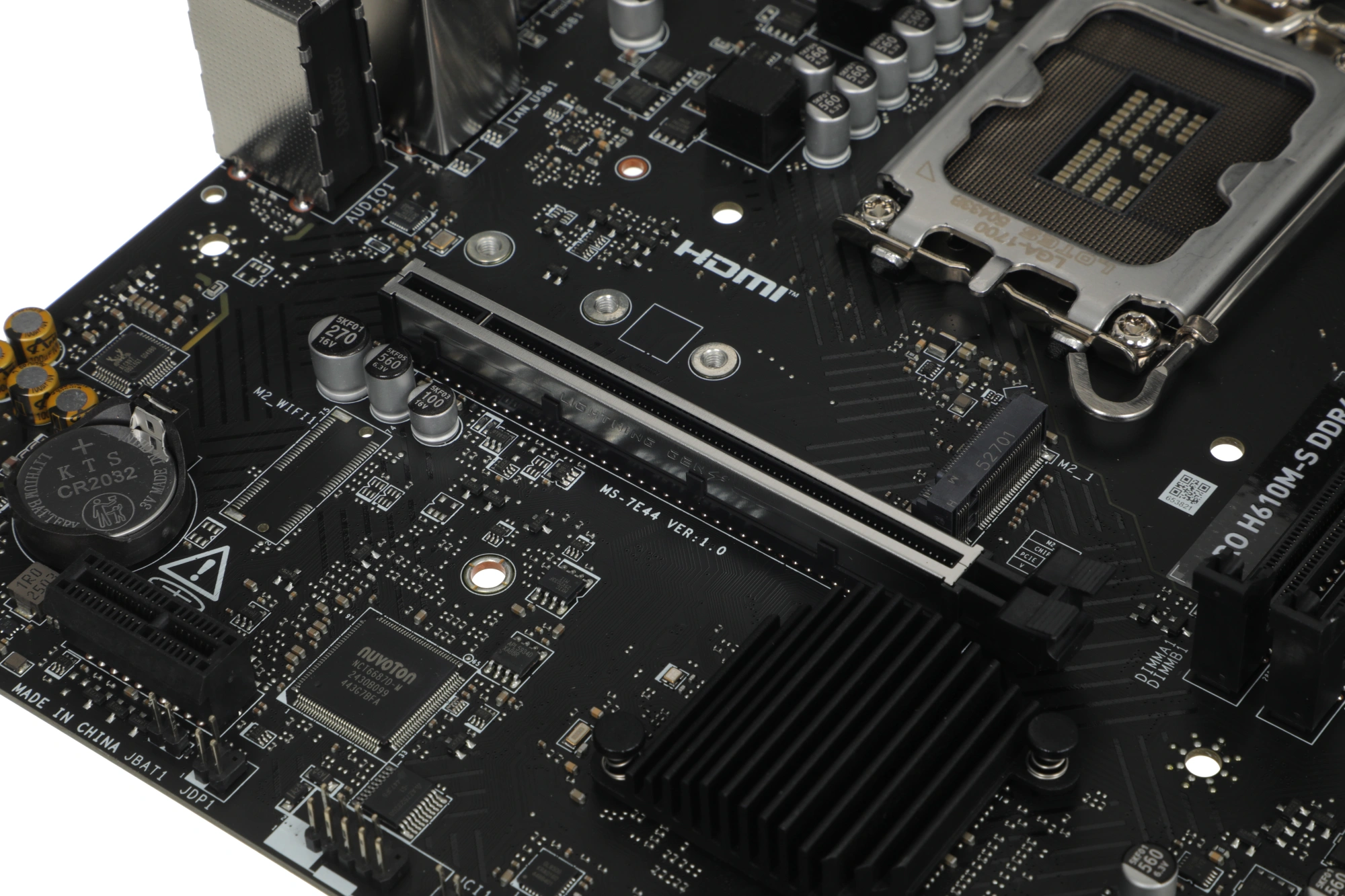 Материнская плата MSI PRO H610M-S DDR4 Soc-1700 Intel H610 2xDDR4 mATX AC`97 8ch(7.1) GbLAN+HDMI