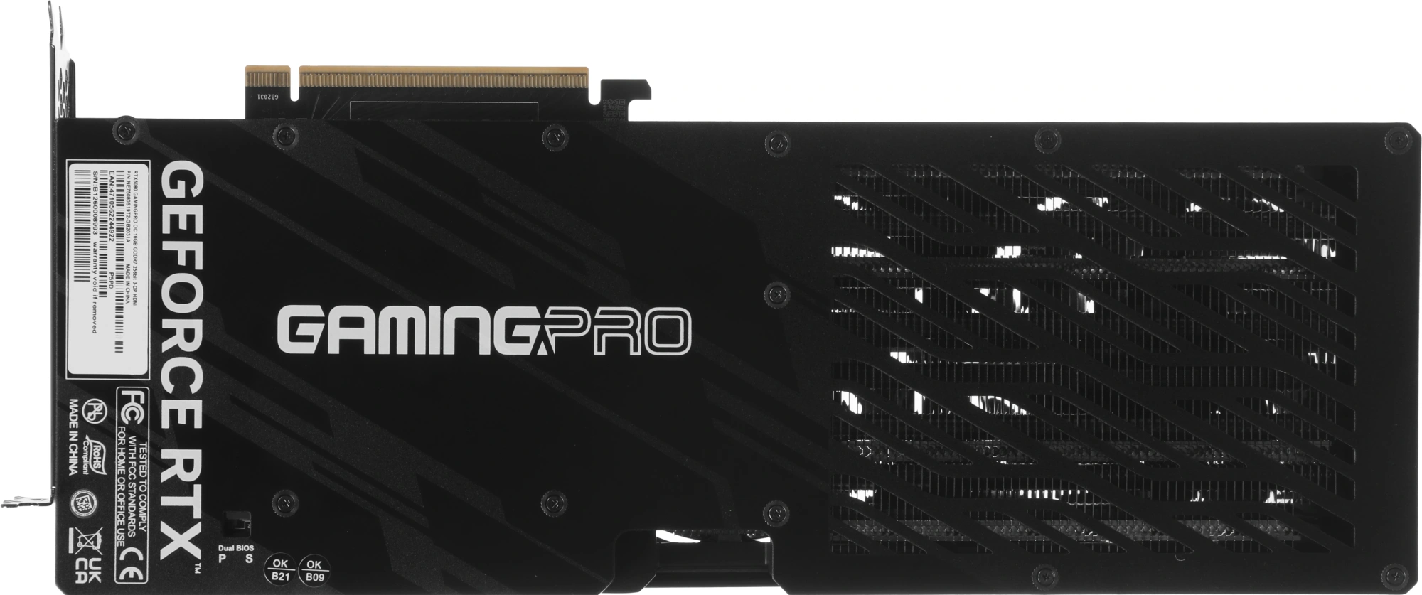 Видеокарта Palit PCI-E 5.0 PA-RTX5080 GAMINGPRO OC NVIDIA GeForce RTX 5080 16Gb 256bit GDDR7 2295/30000 HDMIx1 DPx3 HDCP Ret