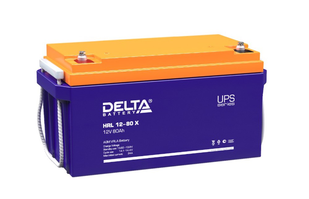 Аккумуляторная батарея Delta HRL 12-80 X (12V / 80Ah)