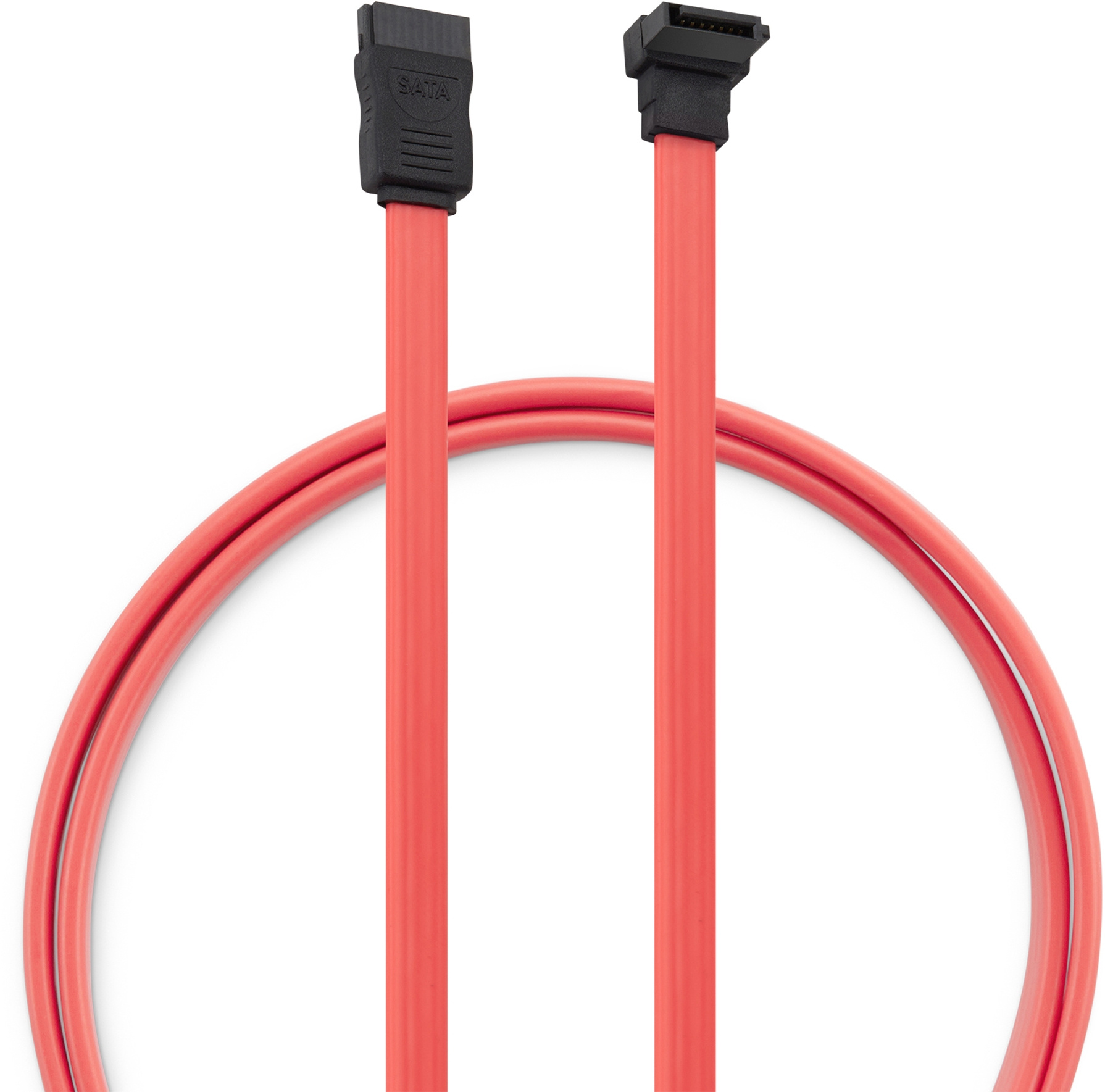 Кабель Buro ver3.0 SATA SATA угловой 0.5м (TL-ATA-DATA-RA) красный