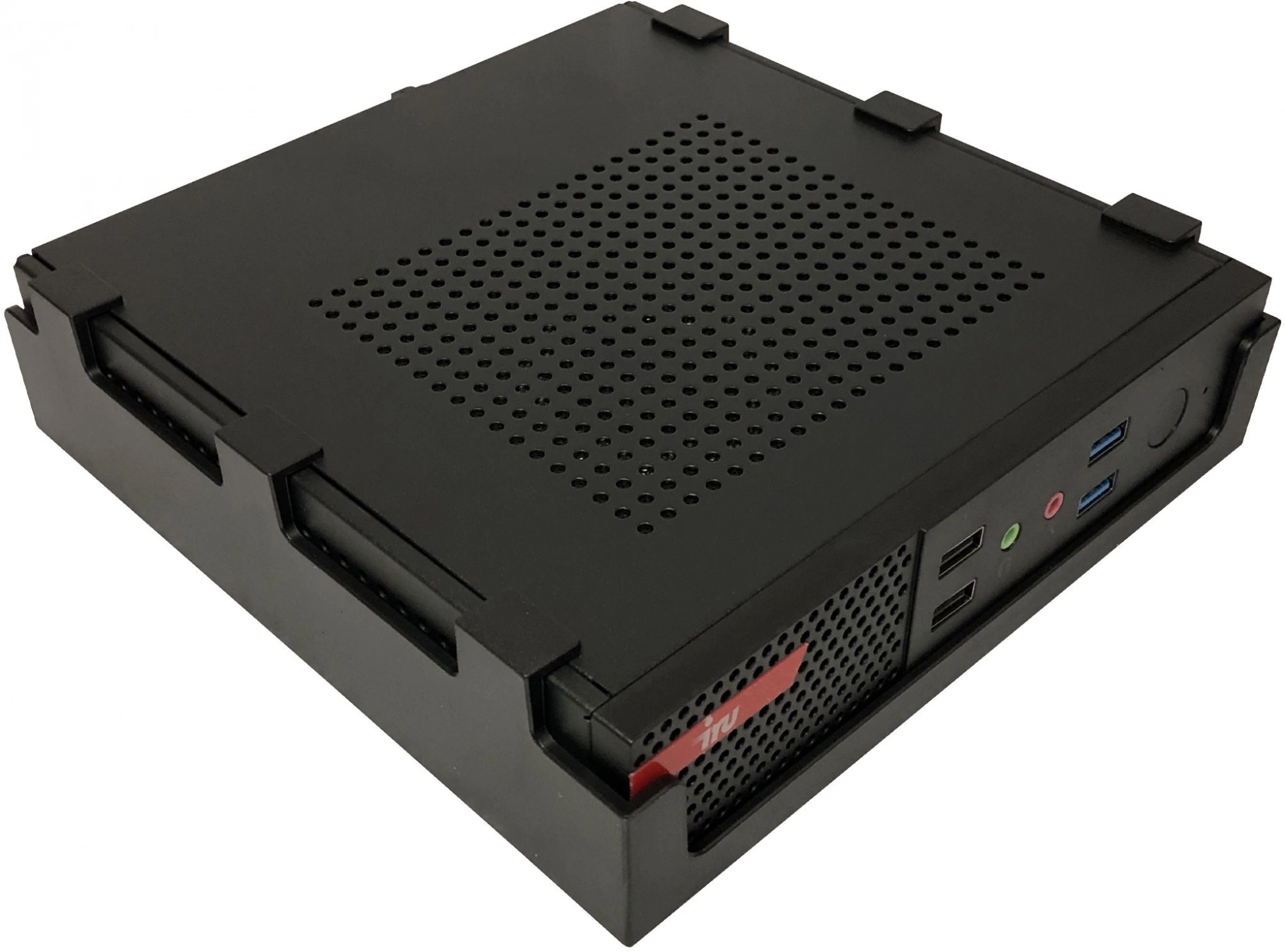 Неттоп IRU Office 310H4ATF slim Ryzen 5 PRO 5650GE (3.4) 16Gb SSD1Tb Vega 7 без ОС GbitEth WiFi BT 90W черный (RUS) (2047346)