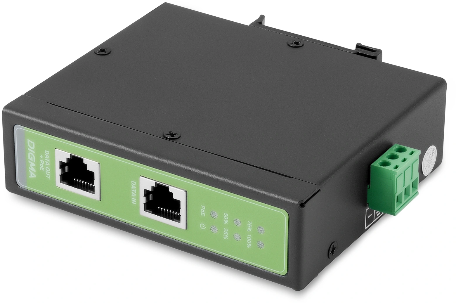 Инжектор PoE Digma DNP90W48GDXM 10/100/1000BASE-T 90Вт 37-57В(DC)
