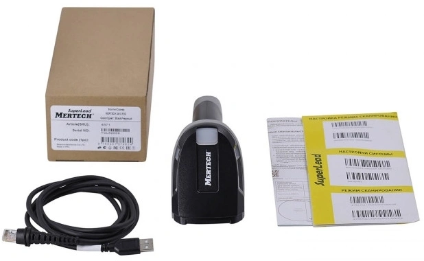 Сканер штрих-кода Mertech 2410 Superlead проводной черный (4231)
