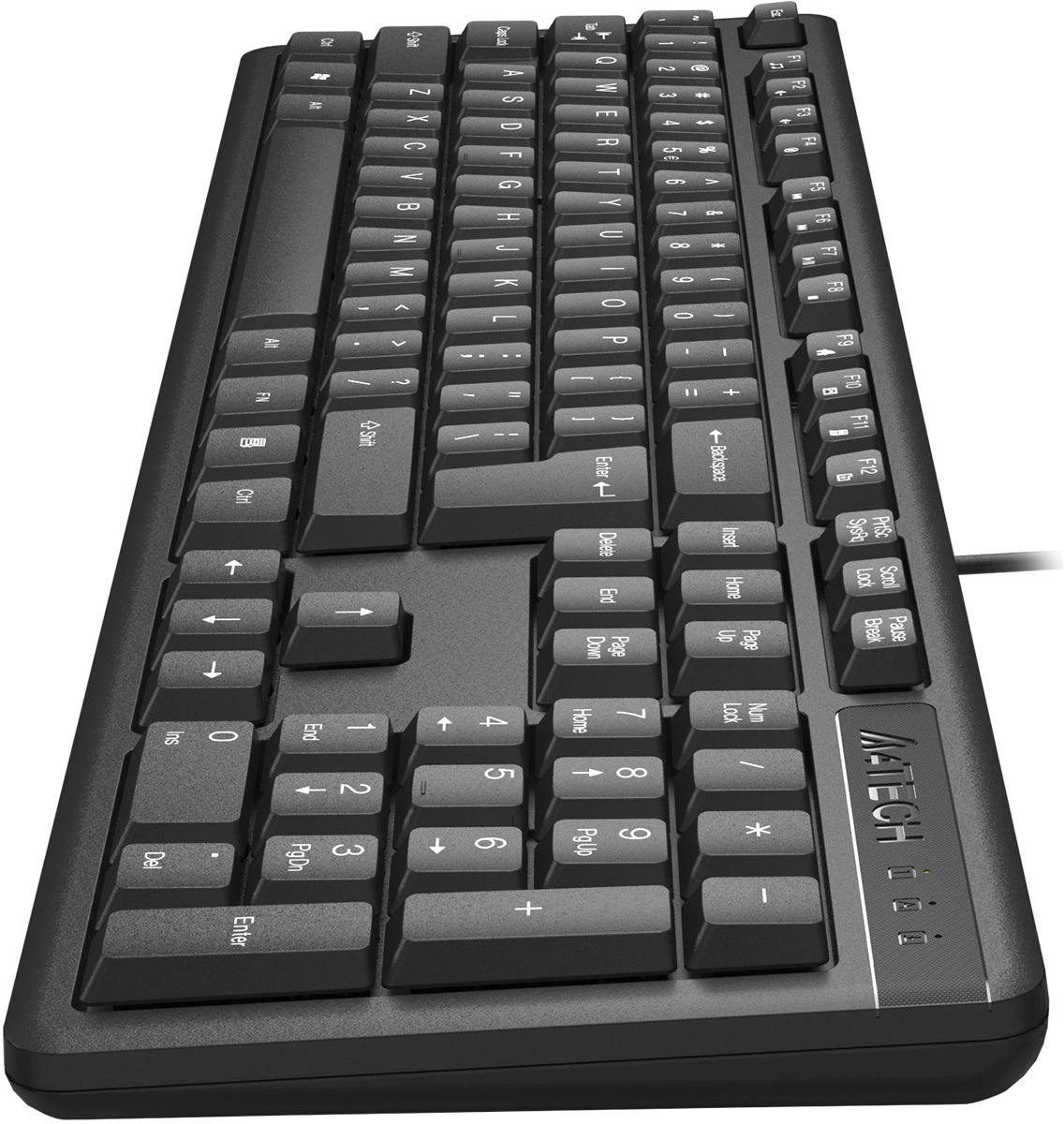 Клавиатура A4Tech KKS-3 черный USB кабель 1.5м
