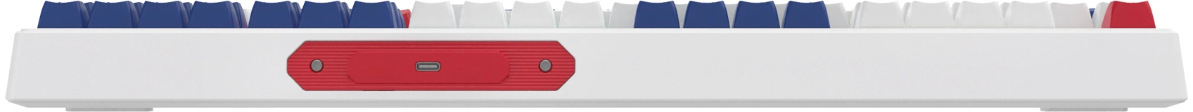 Клавиатура Оклик 725G белый/красный USB Multimedia for gamer LED (2070294) кабель 1.8м